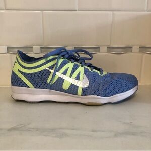 Nike zoom blue yellow running shoes / sneakers.  EUC!